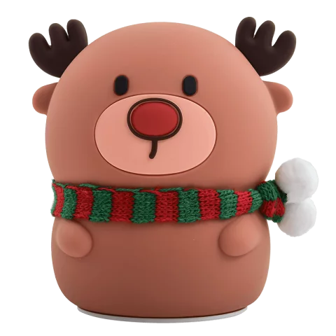 Rénszarvas kötött sállal LED Éjszakai fény 1W 2800K Akkumulátoros USB-s Éjjeli fény MARY'S