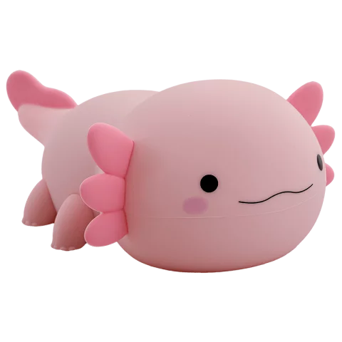 Vízi sárkány LED Éjszakai fény 2,5W 4000K Pink Akkumulátoros USB-s Éjjeli fény MARY'S Axolotl