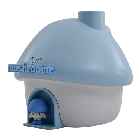 Gombaházikó LED Éjszakai fény és Párásító 2,5W RGB + 3000K Kék + fehér Akkumulátoros USB-s MARY'S