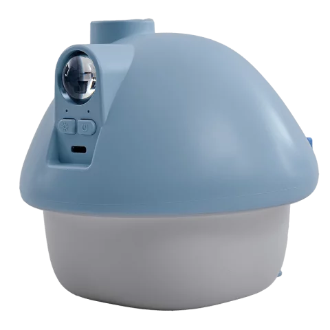 Gombaházikó LED Éjszakai fény és Párásító 2,5W RGB + 3000K Kék + fehér Akkumulátoros USB-s MARY'S