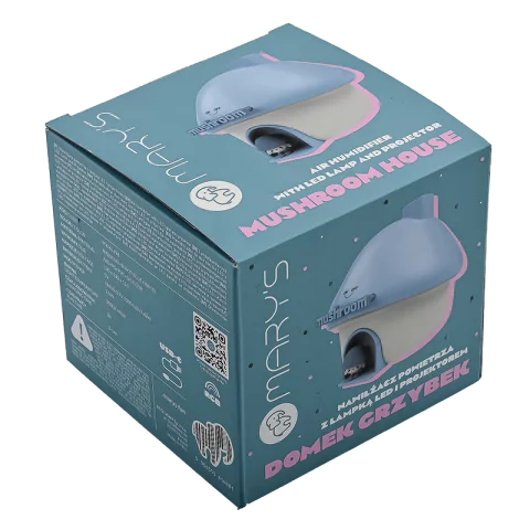 Gombaházikó LED Éjszakai fény és Párásító 2,5W RGB + 3000K Kék + fehér Akkumulátoros USB-s MARY'S