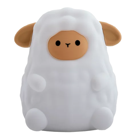 Kisbárány LED Éjszakai fény 1W RGB + 3000K Akkumulátoros USB-s Éjjeli fény MARY'S Kis bárány