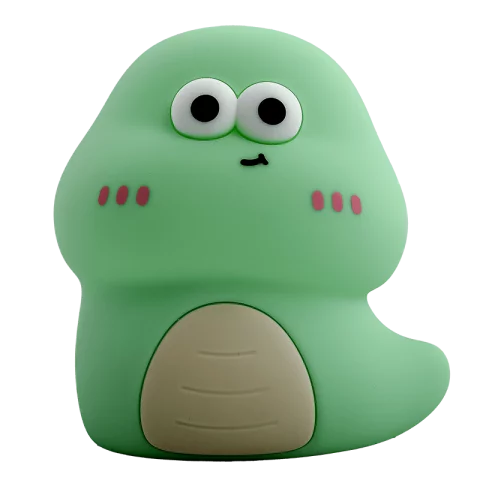 Kukacka LED Éjszakai fény 3000K Zöld Akkumulátoros USB-s Éjjeli fény MARY'S Green Worm Ecolight