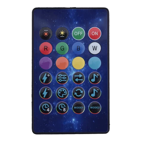 Okos Karácsonyi LED Fényfüzér 5m RGBIC Színes Bluetooth és Zene mód USB Távirányító IP65 Phenom