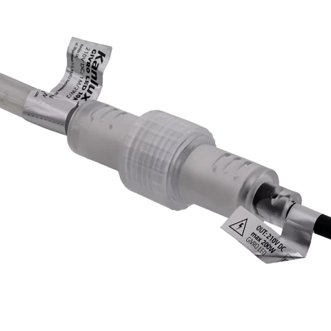 Csatlakozó vezeték Dugvillával Kültéri LED Fénykábelhez 150cm IP44 Tápcsatlakozó Kanlux GIVRO-PR SET