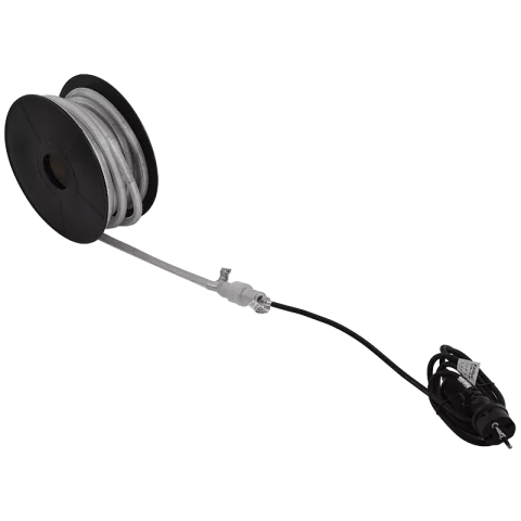 Csatlakozó vezeték Dugvillával Kültéri LED Fénykábelhez 150cm IP44 Tápcsatlakozó Kanlux GIVRO-PR SET