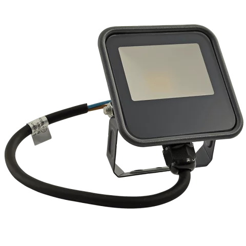 LED Reflektor 10W 4000K természetes fehér 1200lm IP65 Fekete Kanlux IQ-LED FL-10W-NW