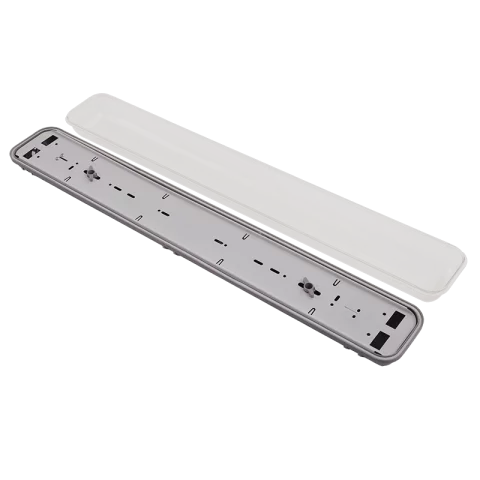 Led Fénycső Armatúra 2x 60cm IP65 por és páramentes led lámpatest T8 SBS Virgin G13 ABS/PC