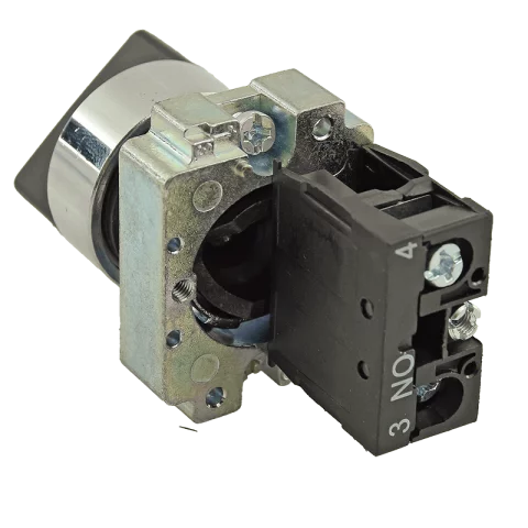 Választókapcsoló 2 állású 1NO D22 kapcsoló EL2-BD 21 fekete karos kapcsoló Elmark 401421