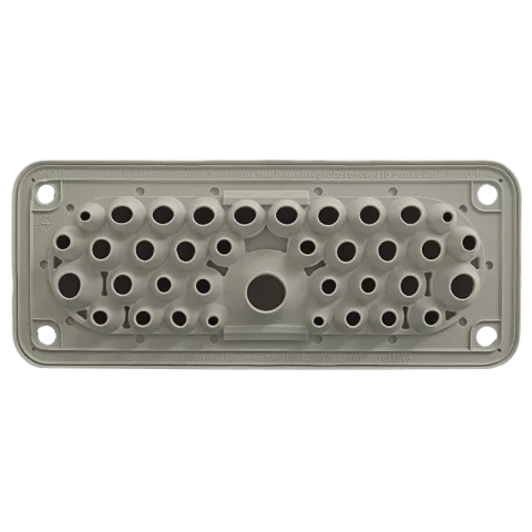 Kábelbevezető 222x92x43mm Kábelkivezető elosztószekrényekhez IP67 szürke Morek MC35/57 MBA1C37G11