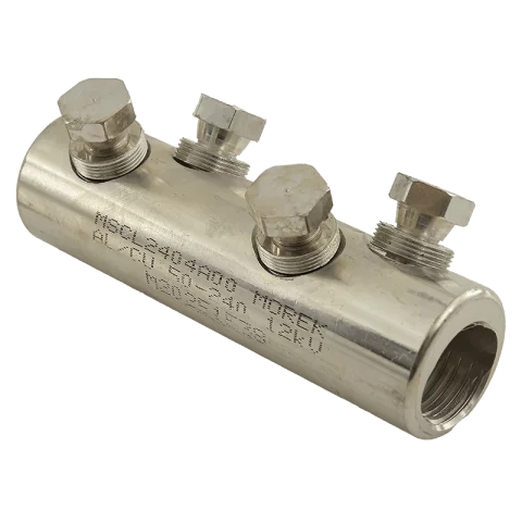 Szakadófejes kábelösszekötő toldó 50-240mm2 földkábel összekötésére Al/Cu 12kV Morek MSCL240-4