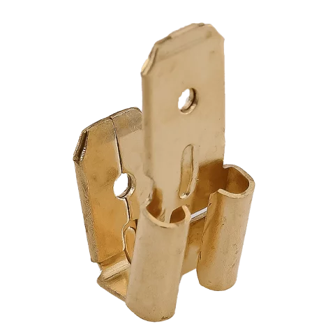 Szigeteletlen rátolható iker csúszó hüvely és saru 6,3x0,5 0,5-1mm2 Tracon CSEL