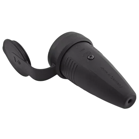 Lengő dugalj gumi lengő aljzat csapfedeles IP44 Commel 291-312 ABL 100000049