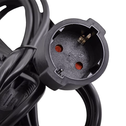 Fűnyíró hosszabbító kábel 4m fekete 3x1,5 H05VV-F Commel 220-524X