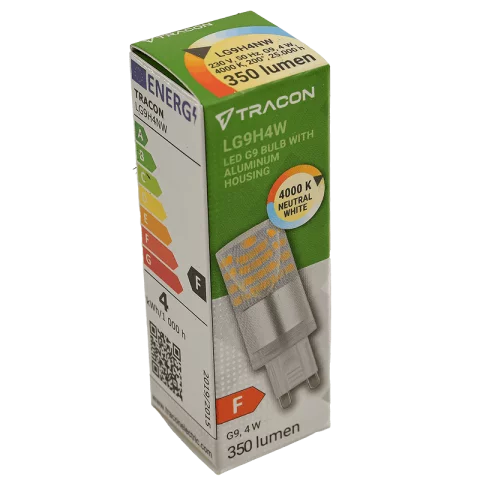G9 LED Izzó 4W 4000K természetes fehér Alumínium házzal Tracon LG9H4NW