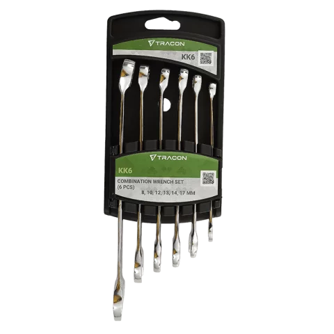 Csillag-villás kulcs készlet 6db-os csillagkulcs készlet 8-17mm Tracon KK6