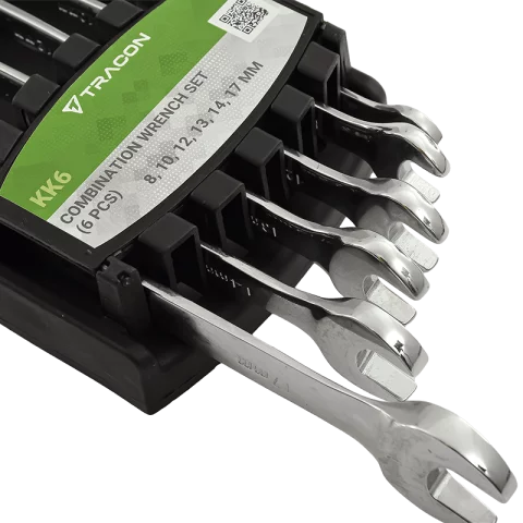 Csillag-villás kulcs készlet 6db-os csillagkulcs készlet 8-17mm Tracon KK6