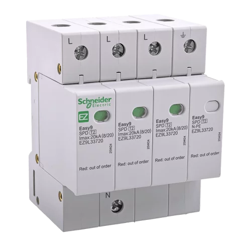 Túlfeszültség levezető 3P+N 20kA (2 típus) túlfesz védő EASY9 PRO EZ9L33720