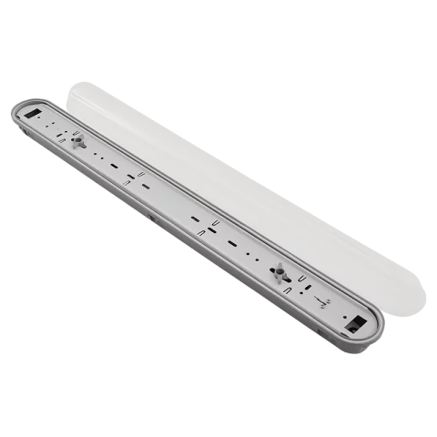 LED Fénycső Armatúra 1x 60cm IP65 por és páramentes led lámpatest T8 SBS Virgin G13 ABS/PC