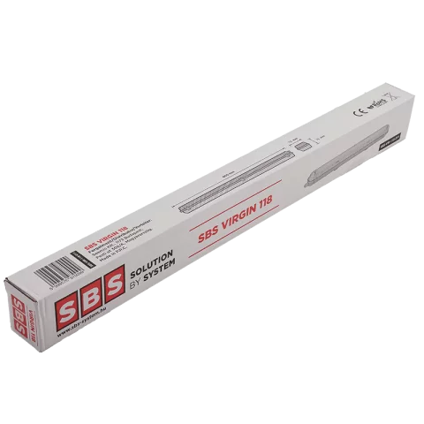 LED Fénycső Armatúra 1x 60cm IP65 por és páramentes led lámpatest T8 SBS Virgin G13 ABS/PC