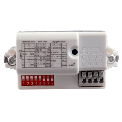 Mozgásérzékelő modul mikrohullámos érzékelővel lámpatestekhez 8 kapcsolós Avide ACLO-SENSOR