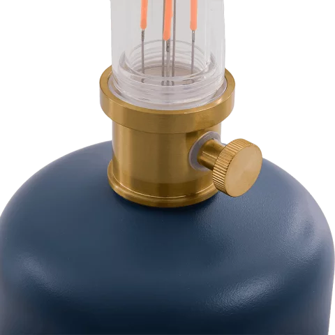 Asztali lámpa LED 2W 3000K meleg fehér Petróleum stílusú Tölthető Akkus Retró olvasólámpa Kék