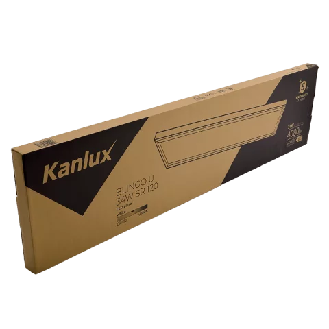 LED Panel Mennyezeti Falon Kívüli 120x30 34W 4000K 4080lm Kanlux BLINGO U 34W SR 120NW