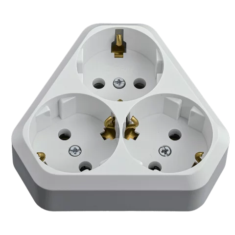 Anco Tripla Dugalj 3x2P+F konnektor csavaros bekötés Hármas süllyesztett csatlakozó aljzat 10001234