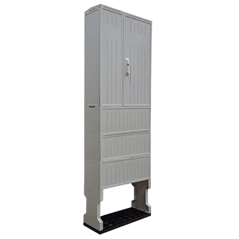 Csatári Plast PVT K-L 66x88/25 üres MAGASÍTOTT villanyóra szekrény lábazattal