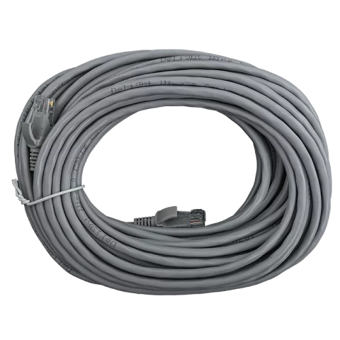 UTP patch kábel Cat.5e PVC szürke szerelt internet kábel 15m 20365