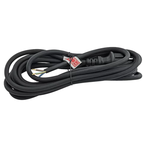 Flexo gumi kábel GT 3x1,5 Fekete 5m H05RR-F Szerelhető kábel dugvillával Anco 321662