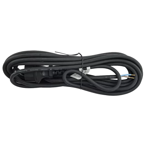 Flexo gumi kábel GT 2x1 Fekete 3m H05RR-F Szerelhető kábel dugvillával Anco 321656