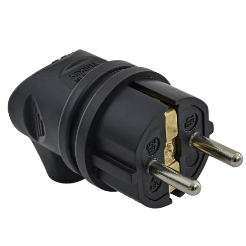 Dugvilla gumi lengő csatlakozó oldalsó bekötésű szerelhető dugó fekete IP44 Anco 321674