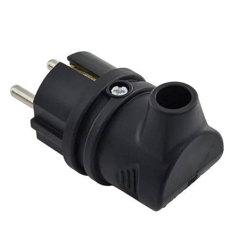 Dugvilla gumi lengő csatlakozó oldalsó bekötésű szerelhető dugó fekete IP44 Anco 321674