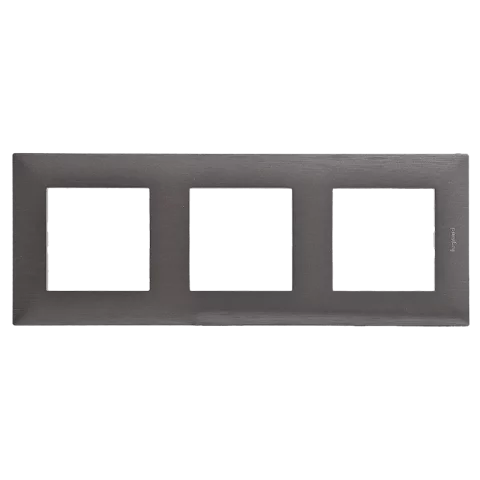 Legrand Niloé Step keret 3-as vízszintes és függőleges csiszolt szürke 863993