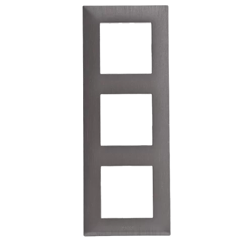 Legrand Niloé Step keret 3-as vízszintes és függőleges csiszolt szürke 863993