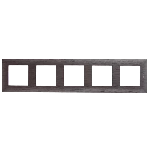 Legrand Niloé Step keret 5-ös vízszintes és függőleges csiszolt szürke 863995