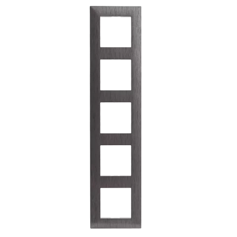 Legrand Niloé Step keret 5-ös vízszintes és függőleges csiszolt szürke 863995