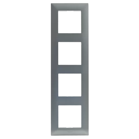 Legrand Niloé Step keret 4-es vízszintes és függőleges alumínium 863394