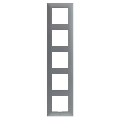 Legrand Niloé Step keret 5-ös vízszintes és függőleges alumínium 863395