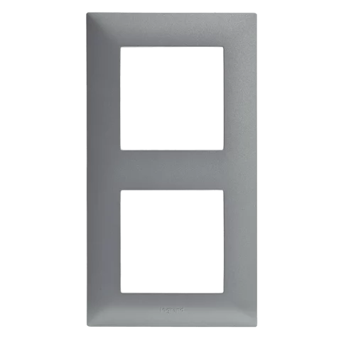 Legrand Niloé Step keret 2-es vízszintes és függőleges alumínium 863392