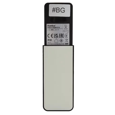Távirányító Egyszínű és CCT Led szalaghoz 4 zónás Fekete zónavezérlő RF Kanlux REMOTE 4 MONO/CCT-B