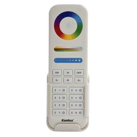 Távirányító RGBW CCT Led szalaghoz 8 zónás Fehér zónavezérlő RF Kanlux REMOTE 8 RGB/CCT-W