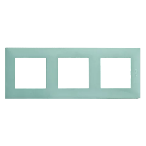 Legrand Niloé Step keret 3-as vízszintes és függőleges világos türkiz 863093