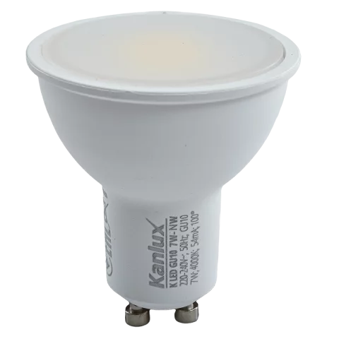 GU10 LED Spot Izzó 7W 4000K természetes fehér 100° 1000lm Kanlux K LED GU10 7W-NW