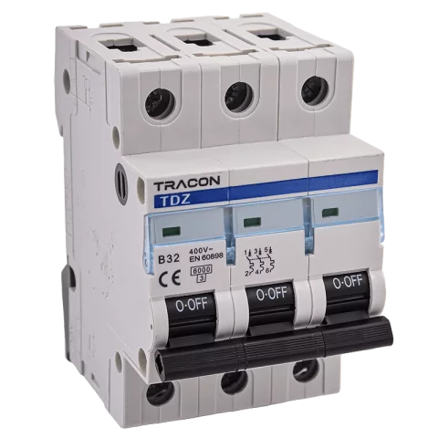 Tracon Kismegszakító 3P B 32A 6kA TDZ-3B-32