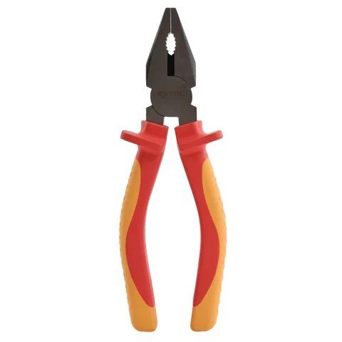 Kombinált fogó 160mm 1000V VDE Villanyszerelő egyetemes fogó Piros-sárga nyél Extol Premium