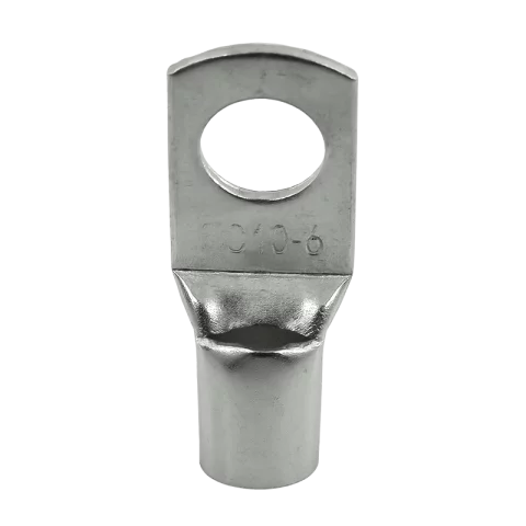 Szigeteletlen szemes csősaru 10mm2 6-os M6 furattal ónozott réz Elmark SC 10/6 59036