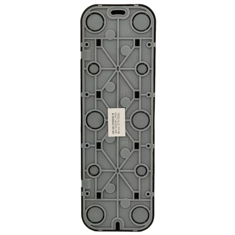 Falon kívüli négyes dugalj 4x2P+F Földelt csatlakozóaljzat GYV fekete konnektor Orno 7210B