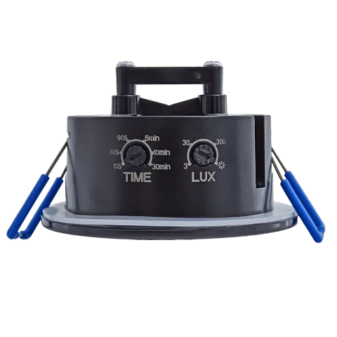 Mozgásérzékelő Mennyezeti Beépíthető 360° 8m Fekete IP65/20 Kanlux MERGE-WT-O-B/B